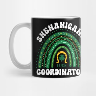 Shenanigans Coordinator Funny St Patricks Day Rainbow Mug